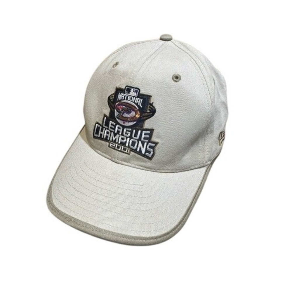VTG 2001 World Series MLB New Era Arizona Diamondbacks Hat Tan Strapback Cap